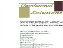 Tablet Screenshot of geothermalsolutions.net
